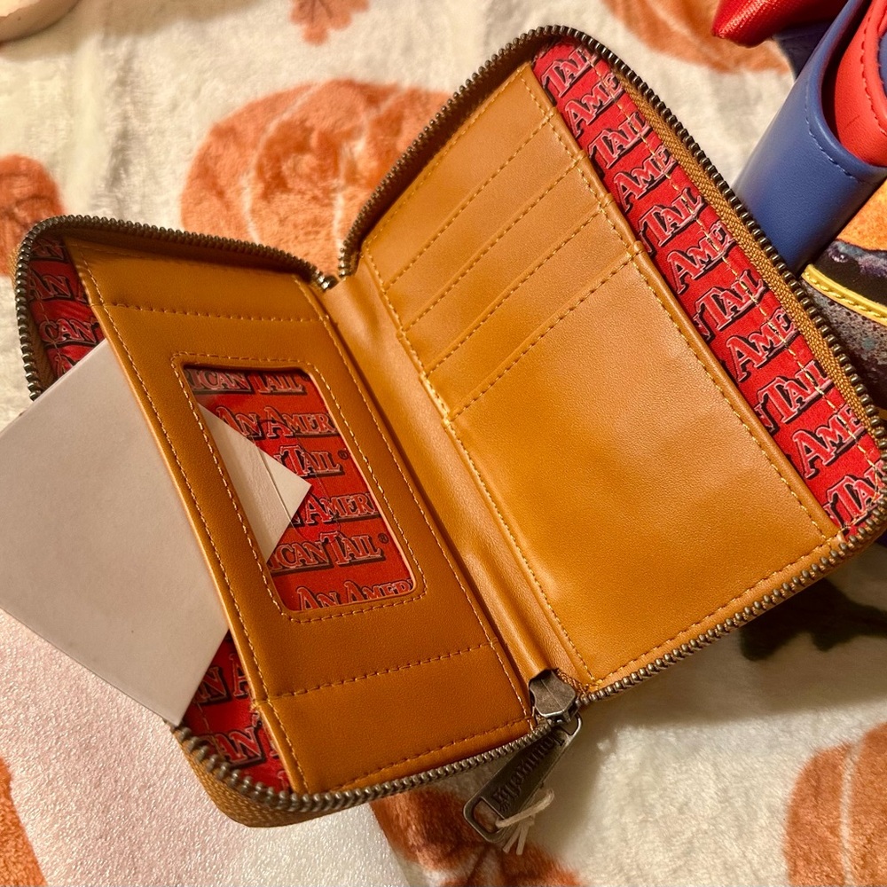 NWT ‘An American Tail’ Hard Tag Loungefly Mini Backpack W/NWT Wallet 🍀🩷🍀 - Picture 3 of 3